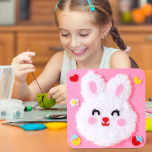 Kit de broderie cu fire de desene animate lucrat manual – Toate consumabilele incluse, sigur și durabil, 8,3x8,3 in, multicolor, pentru adulți