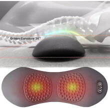 3-in-1 Back Massager, Triple Fusion Back Massager for Sciatica Relief, Electric Traction, Heat Therapy & Full Support for Neck/Shoulder Discomfort