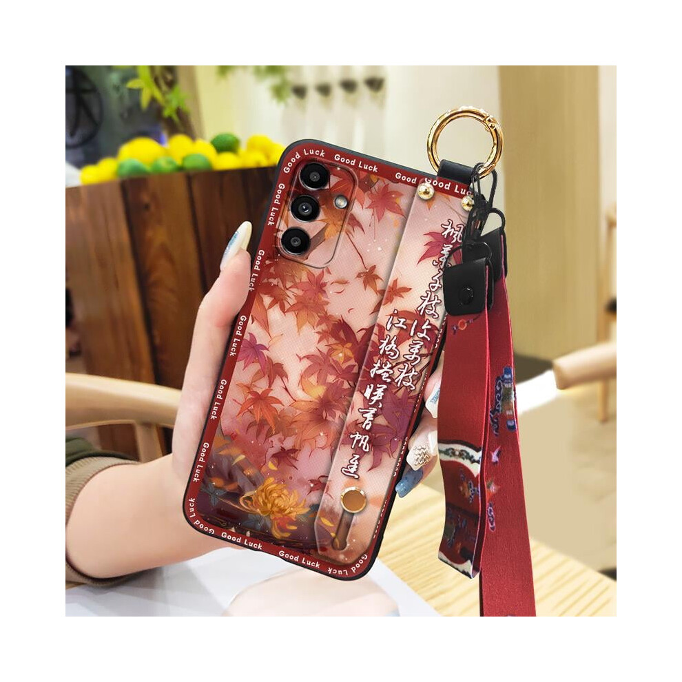 Phone Case Compatible With Samsung Galaxy A14 5G/4G/Sm-A146p Â Chinese Style, Anti-Knock, Wristband, Dustproof, Shockproof, Kickstand 9482726291855
