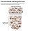 Toilettensitzbezug-Set mit Kuhmotiv, elastischem Rand und 8