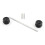 Front Axle Crash Protector Wheel Fork Slider, Directly Replace, Motorcycle Accessories, Easy to Install for 368D 368G 368E Silver 7