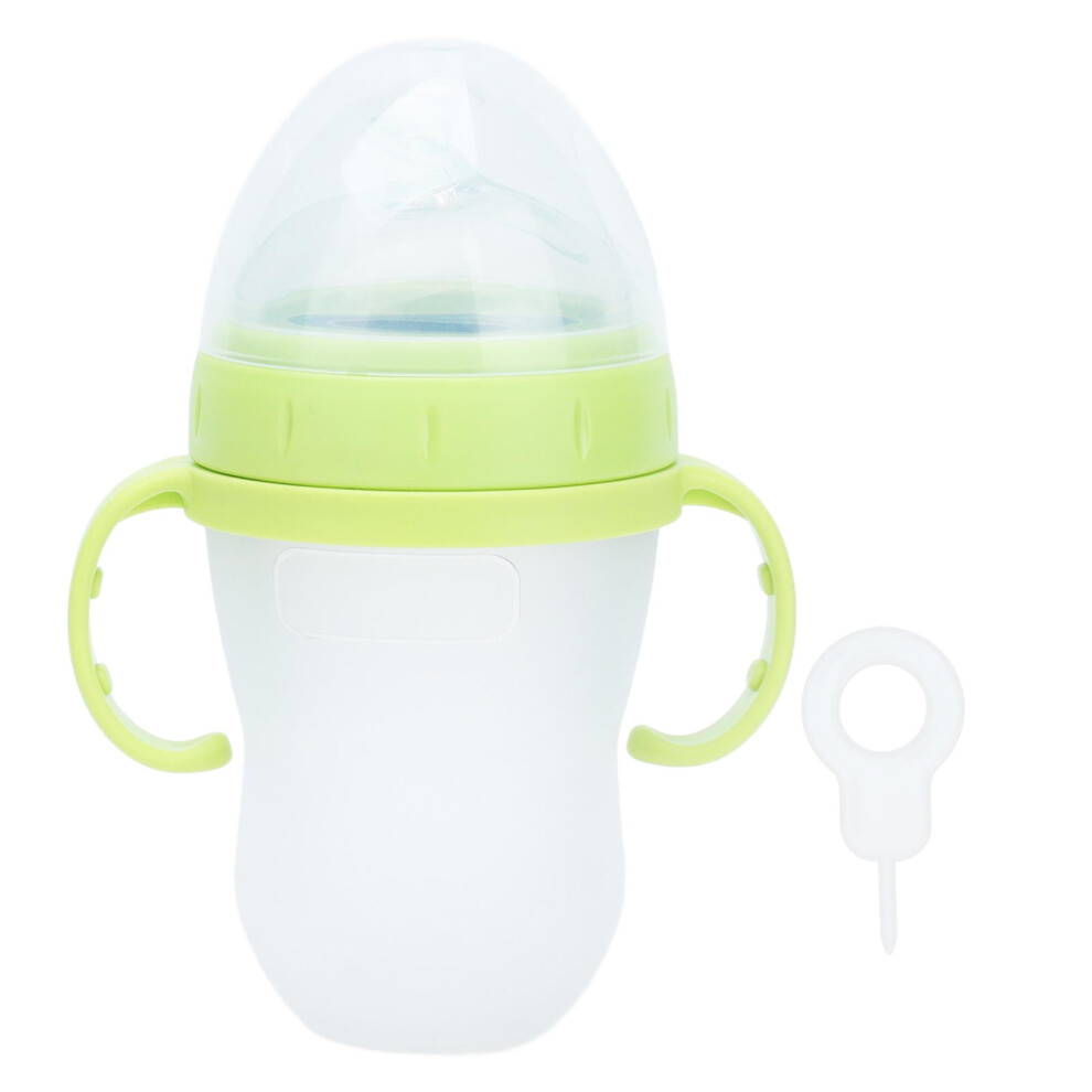 Silicone Baby Squeeze Cereal Bottle with Integrated Spoon, Food‑Grade, Teething Friendly, Easy Clean