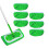 Microfiber Mop Pads for Floor Sweeper 6 or 12 pcs Grey 1