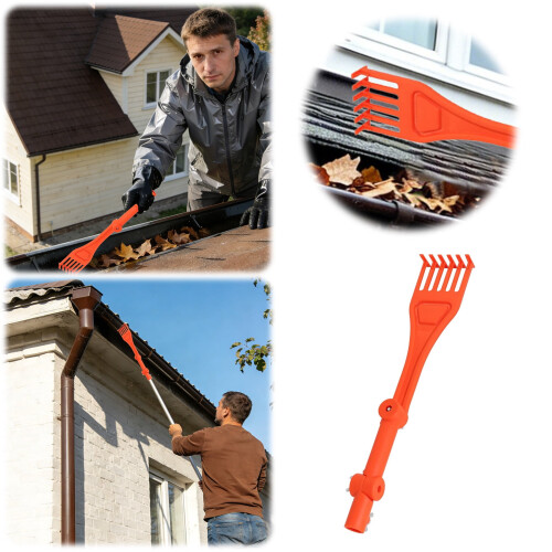 Gutter Cleaner Tool with Rotating Handle 2 pcs 15.5 in 1