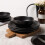 Stoneware Dinnerware Set Matte Glaze 12 pcs for 4 8