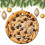 Ceramic Chocolate Chip Cookie Ornament 3 inch 2