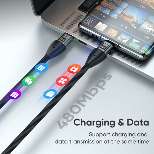 Lanyard – Cell Phone Strap with 240W USB C Charging & Data Cable 2