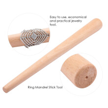 Wood Mandrel for Finger Rings & Jewellery Crafting Polishing Tool 15cm 10.2mm