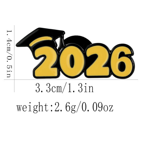 Καρφίτσα Αποφοίτησης Τάξης 2026 – Διακόσμηση Καπέλου, Αναμνηστικό Δώρο για 2
