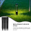 HOMEMAXS 10Pcs Front Yard Solar Lamp Stakes Plastic Lawn Lamp Support Stable Garden Light Stakes 3