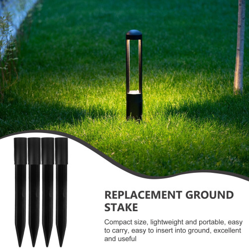 HOMEMAXS 10Pcs Front Yard Solar Lamp Stakes Plastic Lawn Lamp Support Stable Garden Light Stakes 2