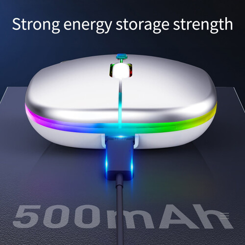 Ασύρματο ποντίκι LED, λεπτό επαναφορτιζόμενο ασύρματο αθόρυβο ποντίκι, φορητά 2