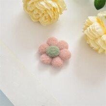 Crochet Puff Flower Appliques 16 pcs