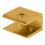Brass Finish Solid Brass Square Glass Shelf Clamp 2