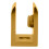 Brass Finish Solid Brass Square Glass Shelf Clamp 5