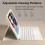 Θήκη πληκτρολογίου συμβατή με iPad 9th Gen 10.2", 8th/7th/Air3, Smart TouchPad, Αποσπώμενη, Θήκη 5