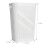 Cesto de ropa rectangular de plástico de 61 cm con tapa abatible, blanco, para adultos 2
