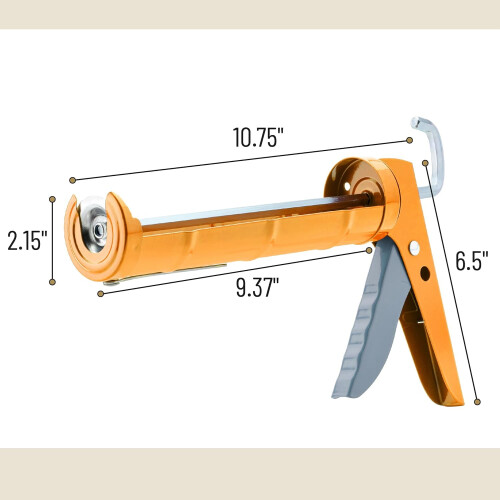 Caulking Gun 10:1 Thrust Ratio Hand Operated No Drip 1