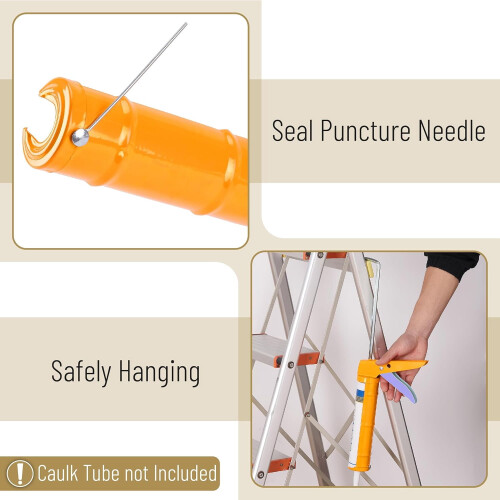 Caulking Gun 10:1 Thrust Ratio Hand Operated No Drip 2