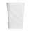 Cesto de ropa rectangular de plástico de 61 cm con tapa abatible, blanco, para adultos 4