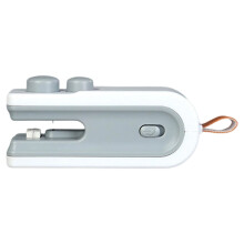 Mini 2-in-1 Magnetic Food Sealer, USB Rechargeable, Heat Seal Tool for Chips & Snacks, Portable Handheld, 3.74"x1.57"x1.37", White