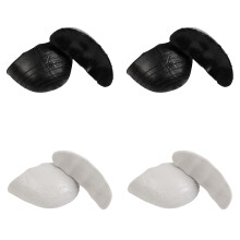 Semelles de protection pour orteils, coussinets pour chaussures, ajustement demi-pointure, empêchent le talon de glisser – 4 paires, compatibles