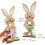 Wooden Easter Bunny Decorations Set of 2 or 3 3