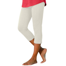 Beige capri-legging voor dames, korte broek tot de knie met rits – casual, lichtgewicht, geschikt voor yoga en de zomer, past bij de trends van