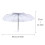 Automatic Open Compact Outdoor Umbrella White Polyester 1 2