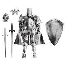 Medieval Soldier Mannequin – Articulated Armor Figure with Shield & Sword, 5.51", for Drawing, Photography, Stop Motion