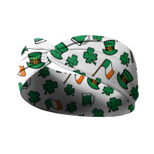 Haarbanden voor St. Patrick's Day voor vrouwen – Ierse groene gebreide haarband met klavertje vier, antislip elastische haarband voor