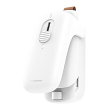 Mini Bag Sealer 2025 Upgraded 2-in-1 Heat Seal & Cutter, Rechargeable, Portable, with Lanyard, for Snack Bags – 1.57x2.95", White