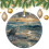 Blue Heron Watercolor Christmas Ornament Set 1
