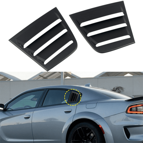2 pièces de cache-perceuses de custode arrière pour Dodge Charger Enforcer GT R/T Berline 1