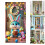 Κάλυμμα Πόρτας Happy Easter31x79in, Αδιάβροχο Υφασμάτινο Πανό με Αυγά & Κουνέλι – 2