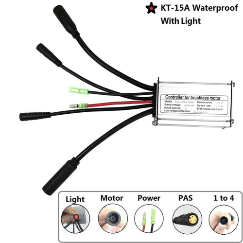 Waterproof Controller KT15A for 250W Brushless Motor with 1