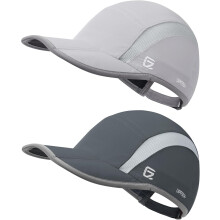 2 Pack Reflective Foldable Sports Hat UPF 50+ Sun Protection Outdoor Run Hats for Men and Women