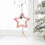 Plush Star Christmas Ornament Pink 9.3 in 1