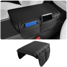 Car Armrest Box Pad Leather Cushion With Storage Function Interior Tuning M