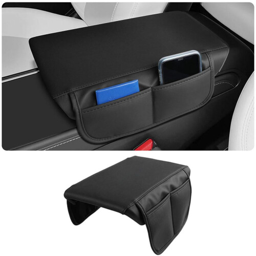 Car Armrest Box Pad Leather Cushion With Storage Function Interior Tuning M