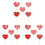 Heart Flower Picks for Table Centerpieces 15 pcs 1