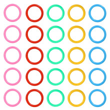 Plastic Binder Rings for Loose Leaf Notebooks 150 pcs