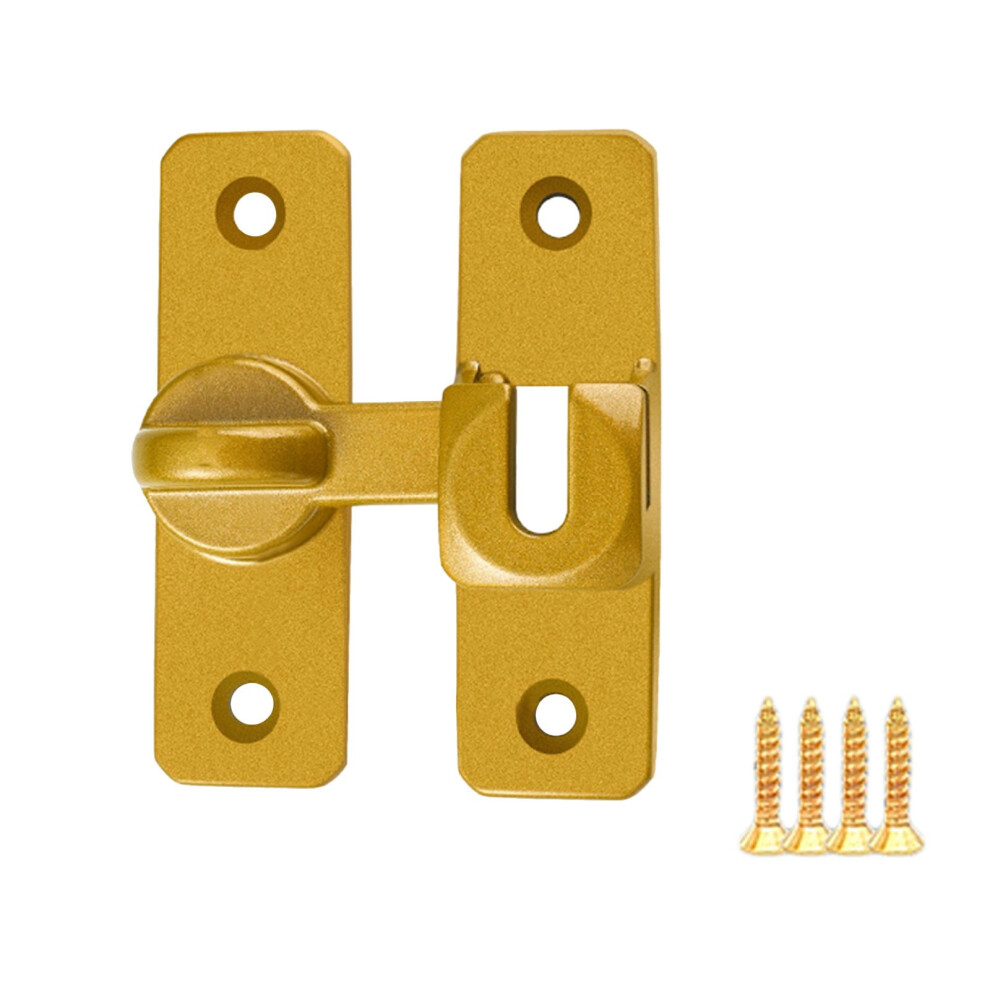2 Pack Aluminum Alloy Flip Latch 180 Degree Heavy-Duty Gate Latches Lock With Padlock Hole For Garden Barn 9482828661488