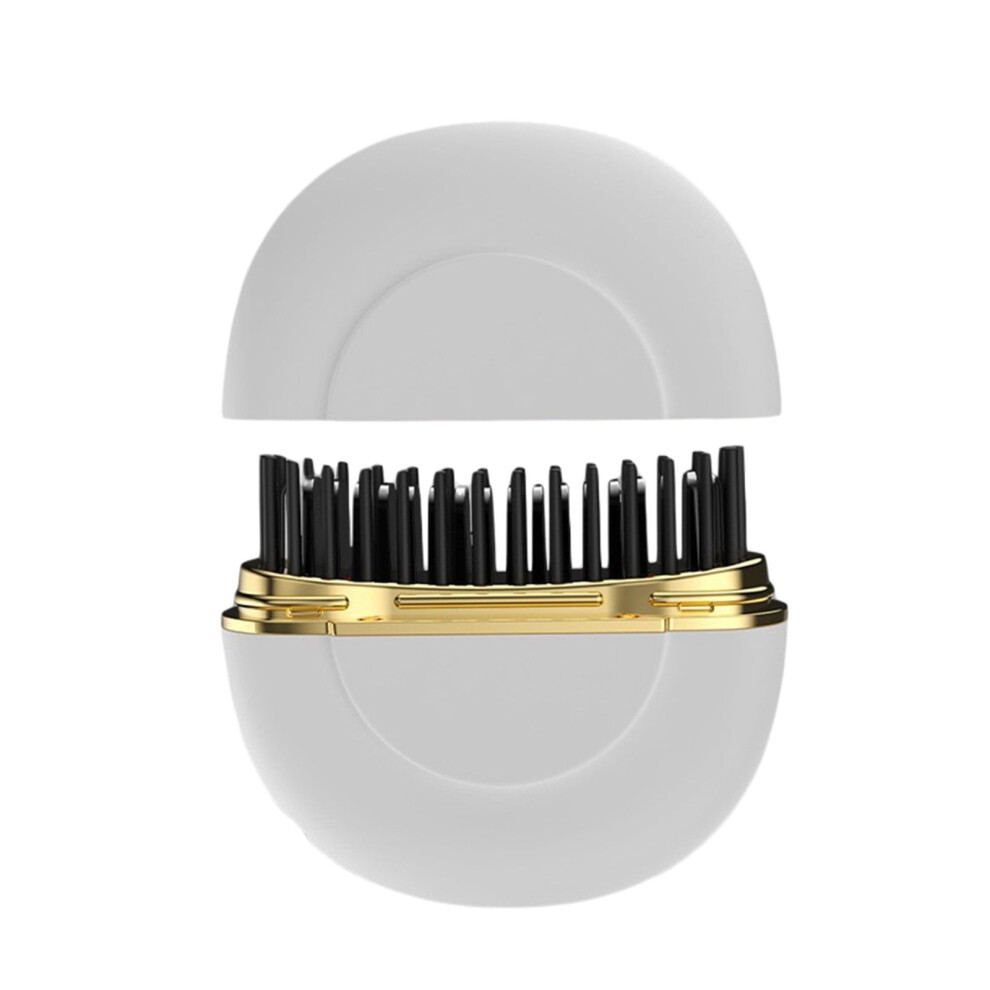 Mini Rechargeable Wireless Hair Straightener Brush with Temp Control â Compatible with Home & Travel