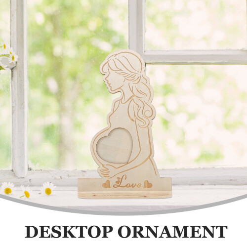 Raindrops Wooden Photo Frame for Baby Keepsake Light Yellow 2