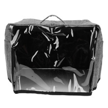 Small Appliance Cover, 4 Pockets Tear resis tant Waterproof Transparent Front Panel Toaster Dust Cover Lightweight With Base For Small Appliance