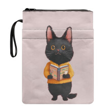 Classic Book Cover Sleeve with Decorative Design Waterproof Polyester for Men Paperbacks Notebook Book Book Carrying Case Handle 8.66 x 11.42