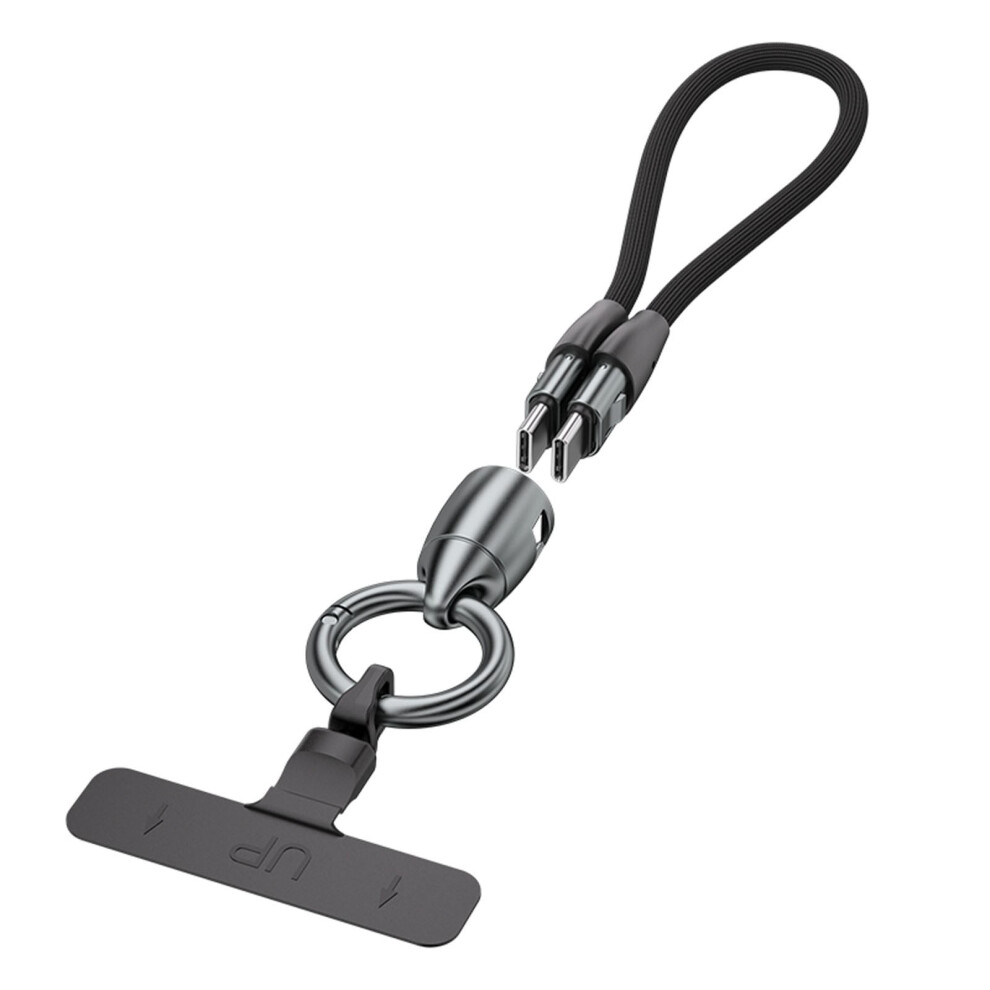 Lanyard Â Cell Phone Strap With 240W Usb C Charging & Data Cable 9464372691616