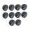 NICEXMAS Toy Tire Wheels Black Round 10 Pcs 4