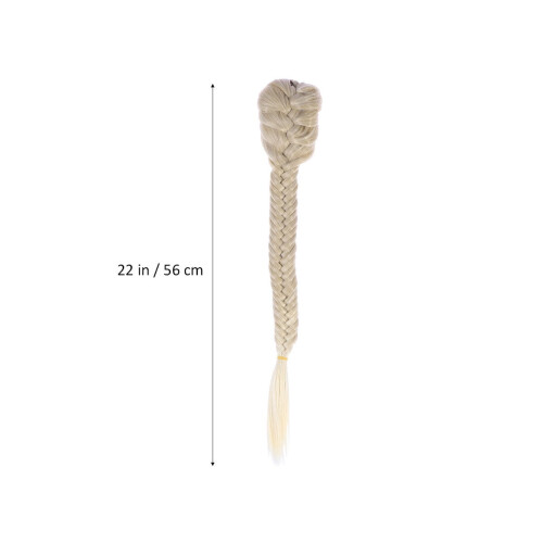 Fishtail Braid Ponytail Extension Ivory 19-20 Inches 1